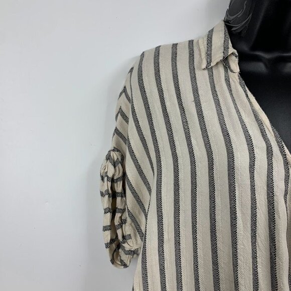 Lou & Grey Women's Striped Rayon Relaxed Short Sleeve Romper Size XS - Picture 4 of 14